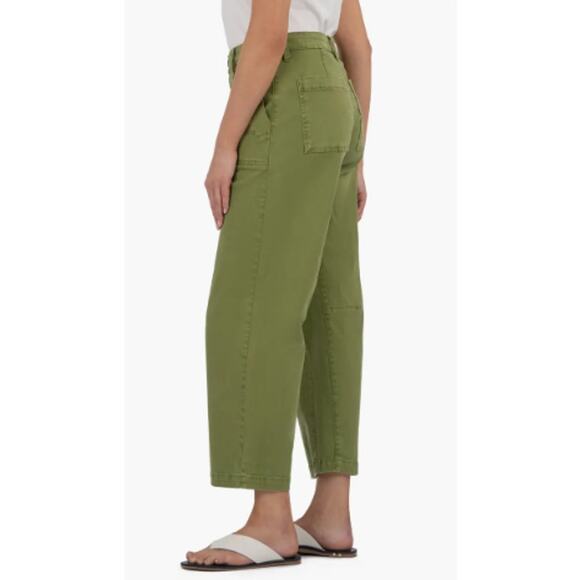 New KUT FROM THE KLOTH Women's Kiwi Ashton Cropped Barrel Jean Pants Size 12 - Picture 3 of 12